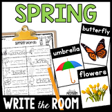 Spring Write Around the Room for April & May, Spring Vocab