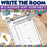 Write the Room Activities - Eleven Scavenger Hunt Worksheets
