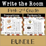 Write the Room Turkey in Disguise and Prepositions Bundle