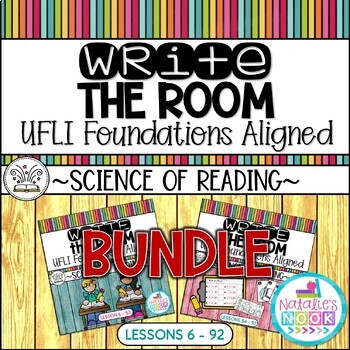 Preview of Write the Room | UFLI Foundations Aligned | Lessons 6 - 92 | BUNDLE