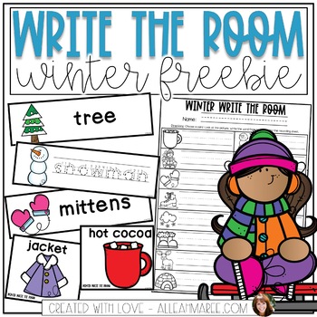 Preview of Write the Room Winter Freebie