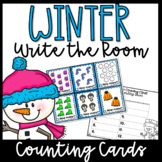 Winter Math Centers- Write The Room Counting Cards