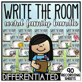 Write the Room Word Family BUNDLE - Differentiated Kinderg