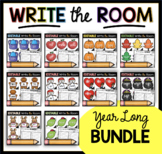 Write the Room YEAR LONG BUNDLE - Editable Sight Words Hig