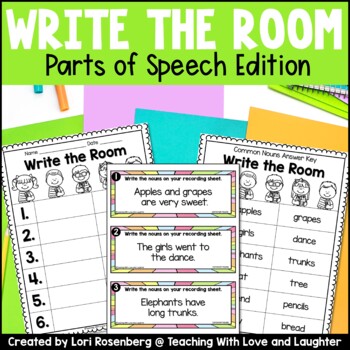 parts of speech write the room