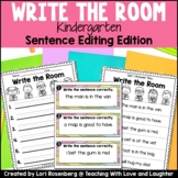 Kindergarten Write the Room Sentence Editing - Capitalizat
