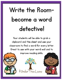 Write the room with words from A-Z