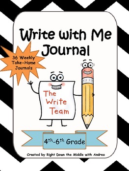 Preview of Writing Prompts: Write with Me Journal {Common Core Aligned}