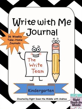 Preview of Write with Me Journal {Kindergarten CCSS Aligned}