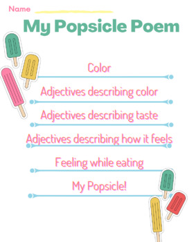 Poem starters printable templates for Elementary poetry unit | TPT