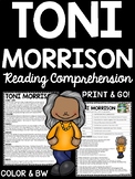 Writer Toni Morrison Biography Reading Comprehension Worksheet