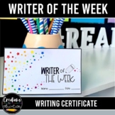 Writer of the Week