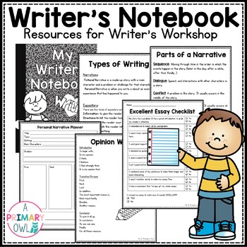 Preview of Writer's Notebook Resources for Writing Workshop