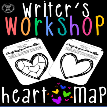 Preview of Writer's Notebook Heart Map