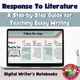 Writer's Notebook Lessons for Constructing a Response to L