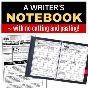 Preview of Writer's Notebook for Secondary Students
