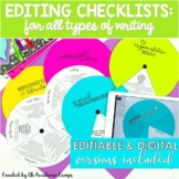 Editing Checklists | Writing Checklist: Writer's Wheel