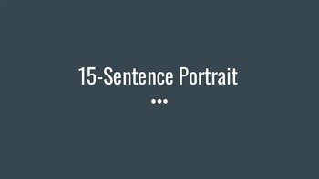 Preview of Writer's Workshop Activity: 15-Sentence Portrait