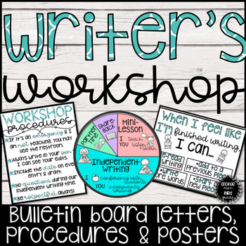 Preview of Writer's Workshop Bulletin Board Letters & Posters