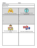 Writer's Workshop Coaching Tool Graphic Organizer