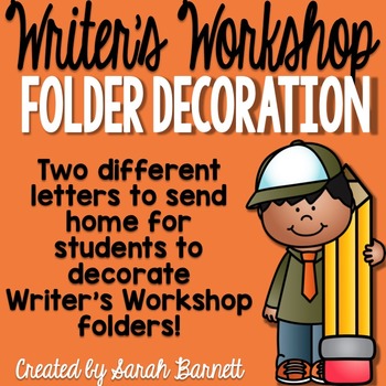 Preview of Writer's Workshop Folder Decoration Letter