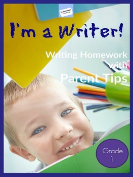 Preview of First - Third Grade ELA Homework: WITH PARENT TIPS – EDITABLE - FULL YEAR