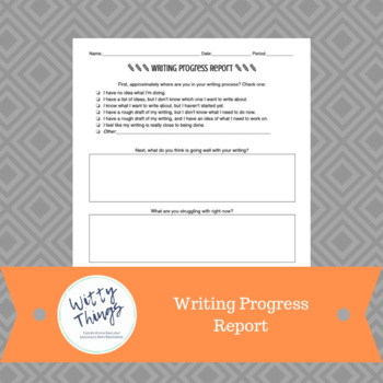 Preview of Writer's Workshop Progress Report