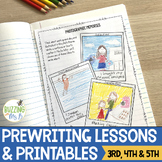 Prewriting Lessons and Printables for 3rd, 4th, and 5th grade