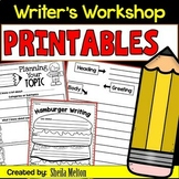 Writer's Workshop Writing Templates, Graphic Organizers, P