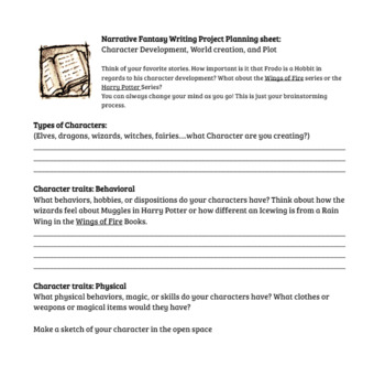 Writer's workshop project: Narrative fantasy characters & story ...