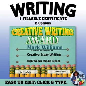 Preview of Writers Award 2