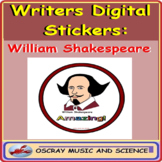 Writers Digital Stickers for Distance Learning: William Sh