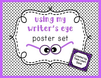 Preview of Writer's Eye Editing Posters