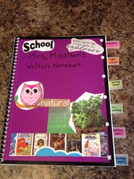 writers notebook organization writers workshop starter kit tpt