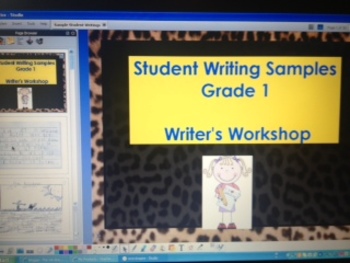Preview of Writer's Workshop 6 Traits of Writing K & 1st Grade Student Writing Samples