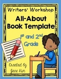 Writers' Workshop: All-About Book Template for 1st and 2nd Grade