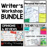 1st Grade Writers Workshop Bundle | Personal Narrative, Opinion, Friendly Letter