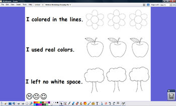 Preview of Writers' Workshop Coloring and Drawing Rubrics -- Promethean Board