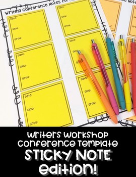 Preview of Writers Workshop Conference- STICKY NOTE EDITION
