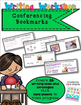 Preview of Writers Workshop Conferencing Bookmarks {K-1}