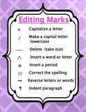 Writers' Workshop Editing Marks Poster