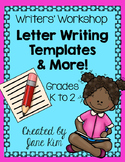 Writers' Workshop: Letter Writing Templates & More-Grade 1 & 2