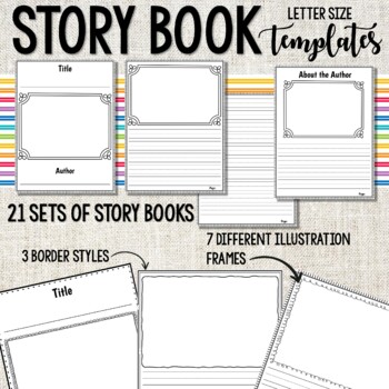 Preview of Writers Workshop Storybook Templates | Creative Writing Book Templates