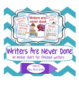 Preview of Writers are never done!