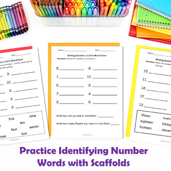 writing 2 4 digit numbers in expanded and word form practice worksheets