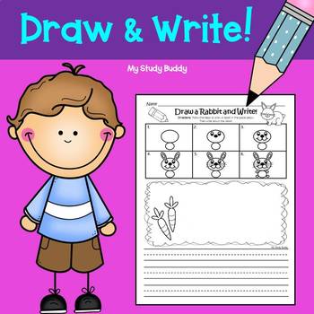 Preview of Draw & Write Directed Drawings | Kindergarten & 1st Grade Writing Activities