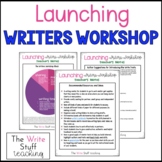 Launching Writers Workshop | Beginning a Writing Program