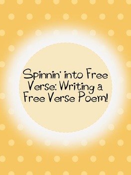 Preview of Writing A Free Verse Poem Activity Freebie