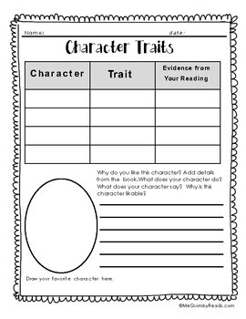 Write About Book Characters | Reading | Independent Work Packet | TPT