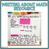 Writing About Math Lesson - WAM!